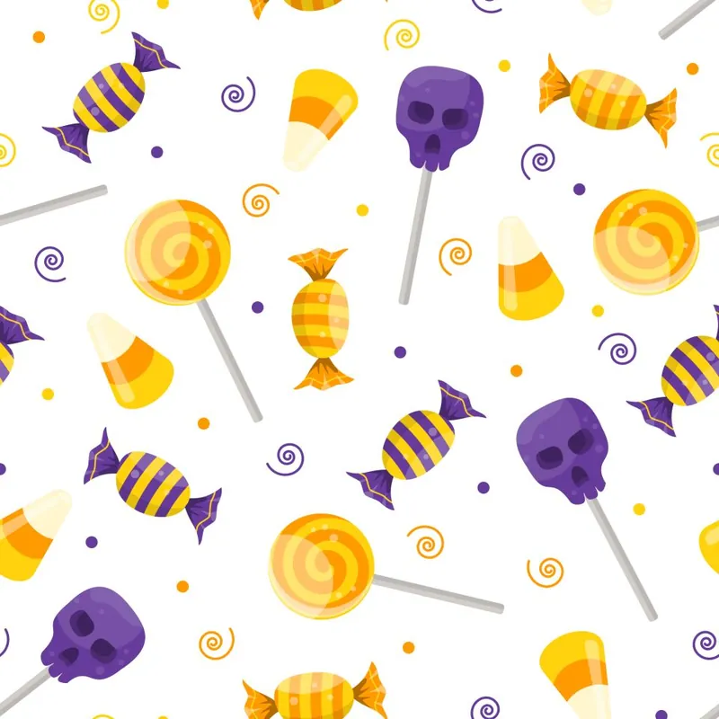 Tapeta Słodycze Na Halloween Flizelina 53x1000 Zamów dziś