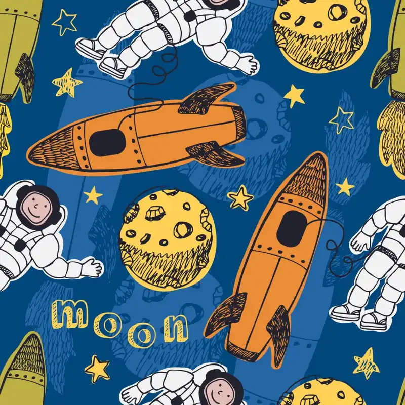 Ekspresowa dostawa Tapeta Astronauci Wśród Planet Flizelina 53x1000