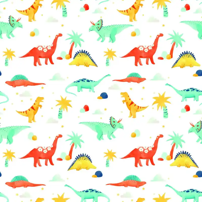 Tapeta Dla Dzieci - Dinozaury Flizelina 53x1000 Popularny