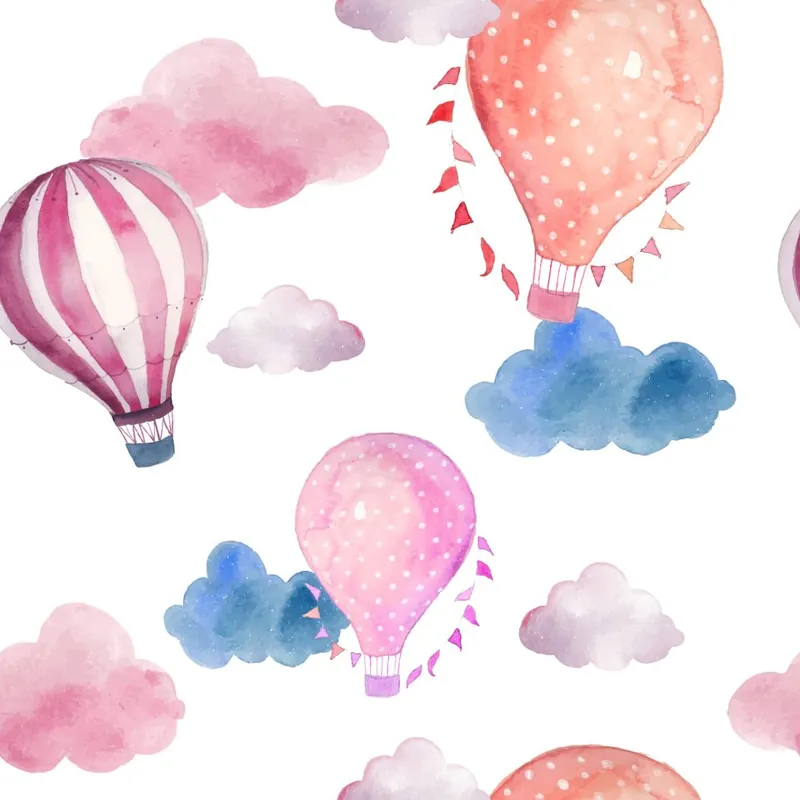 Tapeta Balony Na Tle Kolorowych Chmur Flizelina 53x1000 Zamów dziś