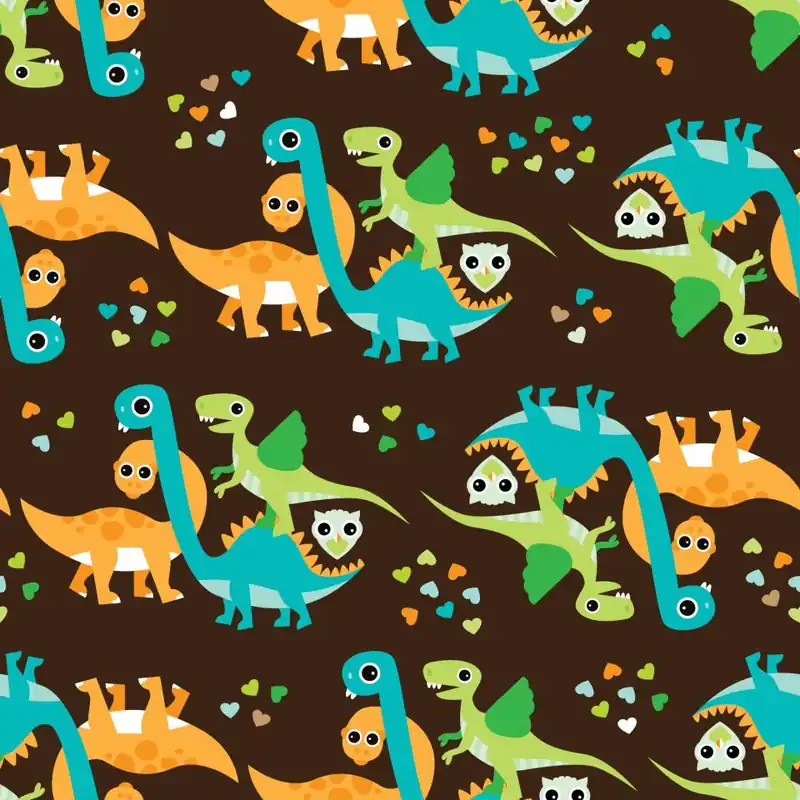 Tapeta Kolorowe Dinozaury, Ptaki, Do Pokoju Chłopca Flizelina 53x1000 Promocja