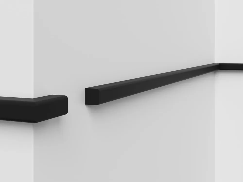 Ekspresowa dostawa Listwa ścienna czarna DSS07B Decor System