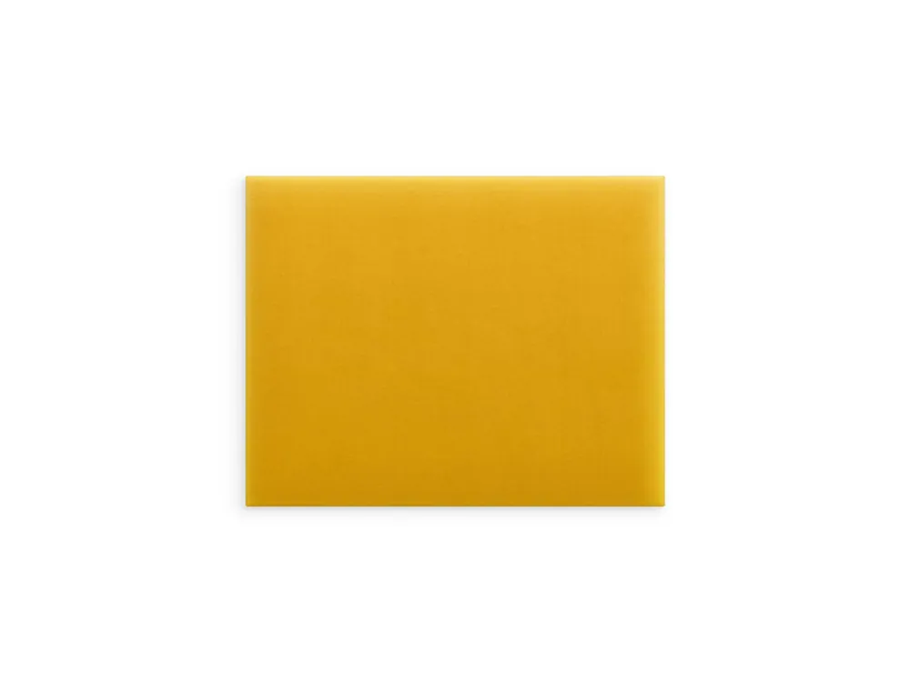 Niska cena Panel ścienny tapicerowany Żółty Magic Velvet 50x40 prostokąt