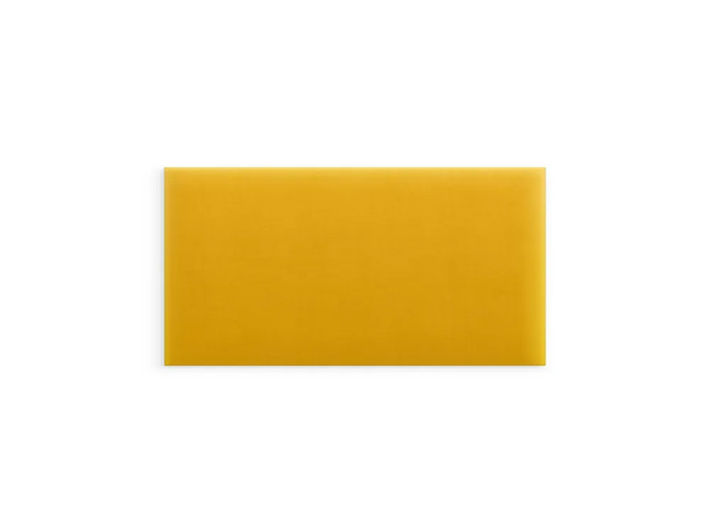 Ograniczona ilość Żółty panel tapicerowany 60x30 Magic Velvet prostokąt