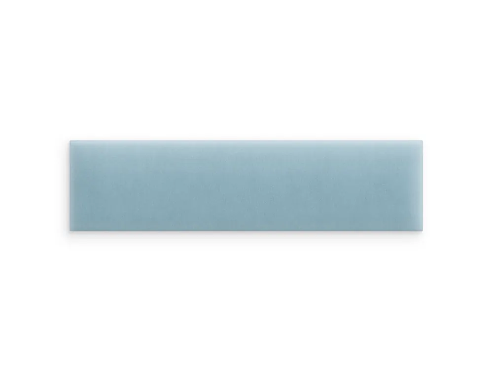 Błękitny panel tapicerowany 80x20 Magic Velvet prostokąt Darmowa dostawa
