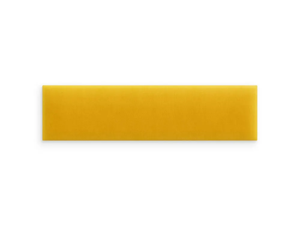 Żółty panel tapicerowany 80x20 Magic Velvet prostokąt Tylko do końca tygodnia