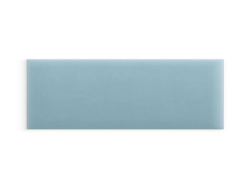 Niska cena Panel ścienny tapicerowany Błękitny Magic Velvet 90x30 prostokąt