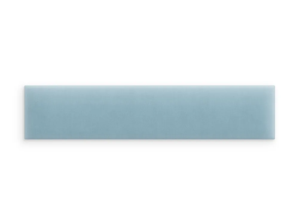 Oferta czasowa Panel ścienny tapicerowany Błękitny Magic Velvet 100x20 prostokąt