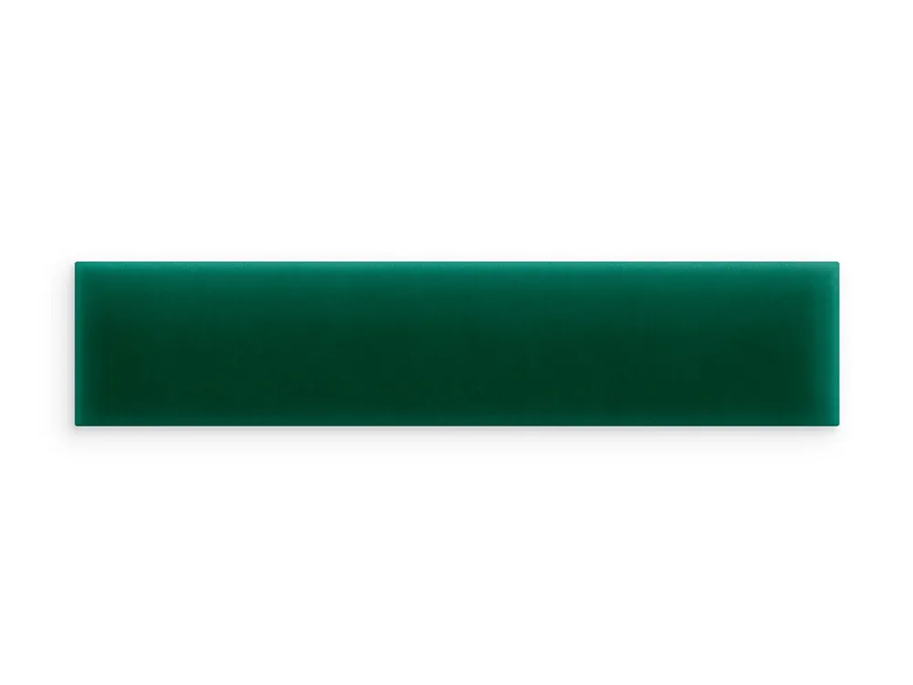 Obniżka ceny Panel ścienny tapicerowany Butelkowa Zieleń 100x20 Magic Velvet prostokąt