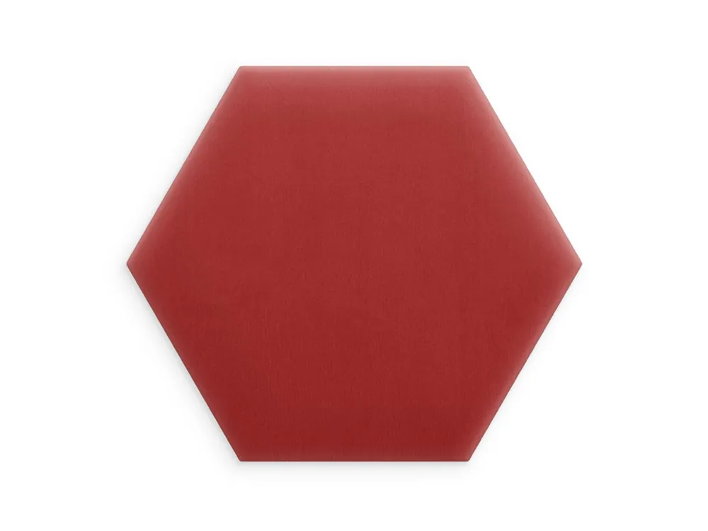 Czerwony panel tapicerowany 40x35 Magic Velvet heksagon Sprawdź teraz