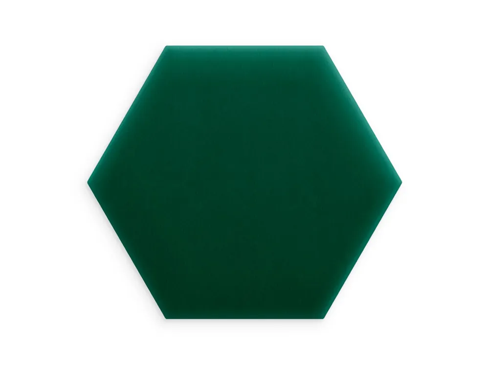Panel ścienny tapicerowany Butelkowa Zieleń 40x35 Magic Velvet heksagon Tylko do końca tygodnia