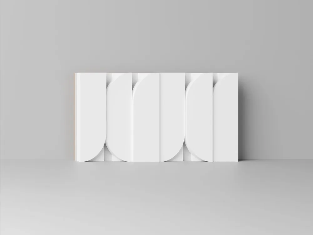 Zamów dziś Panel dekoracyjny mini z klockami 3D ARCO Clickform - Biały - Murso