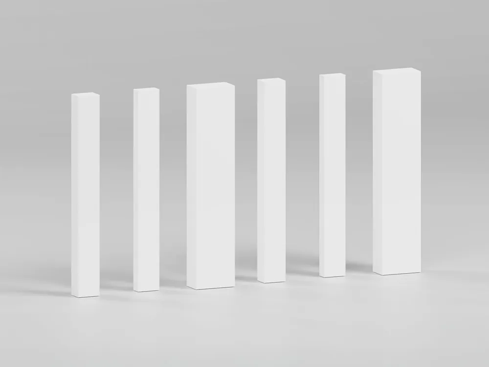 Klocki 3D FREDDO na panel bazowy Clickform - Biały RAL 9003 - Murso Szybka wysyłka