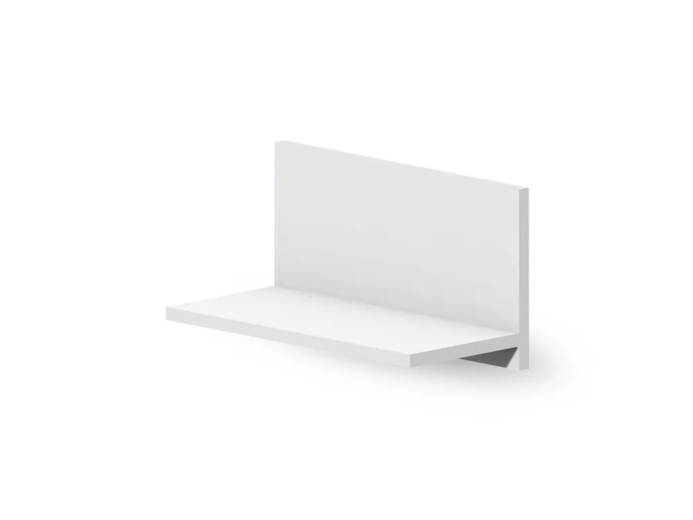 Darmowa dostawa Półka do paneli bazowych Clickform - Biały RAL 9003 – Murso