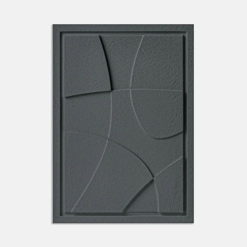 Obraz dekoracyjny relief - 50 x 2 x 70 cm - ABSTRACT I - Smokey Grey - Murso Bezpieczne zakupy