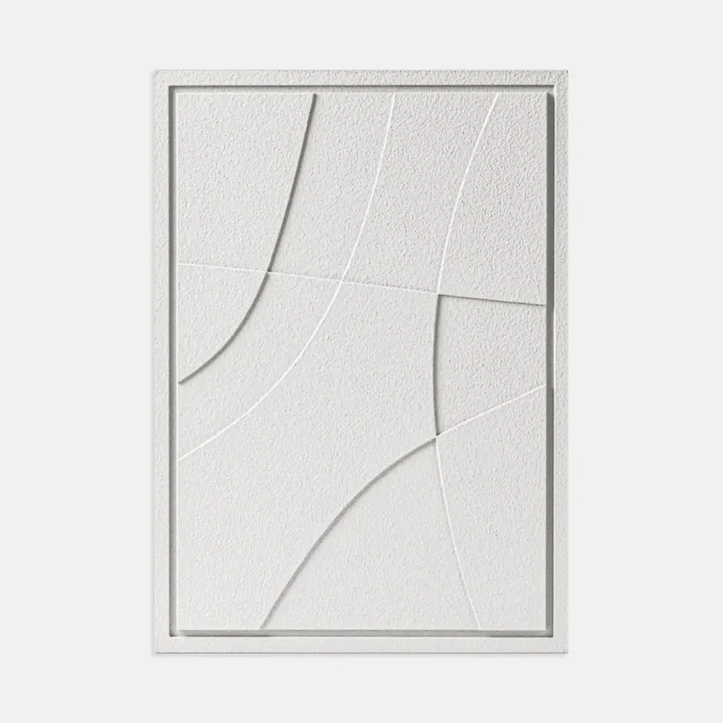 Płaskorzeźba na ścianę 3D - 35 x 2 x 50 cm - ABSTRACT II - Bianco - Murso Oferta czasowa