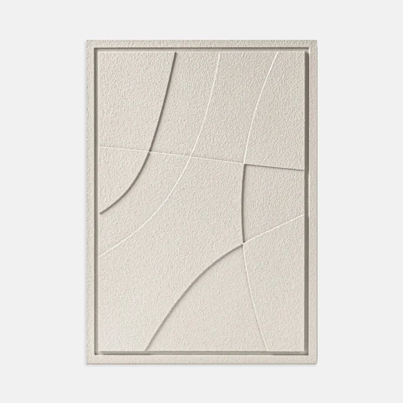 Obraz ścienny 3D - 35 x 2 x 50 cm - ABSTRACT II - Natural Cream - Murso Oferta limitowana