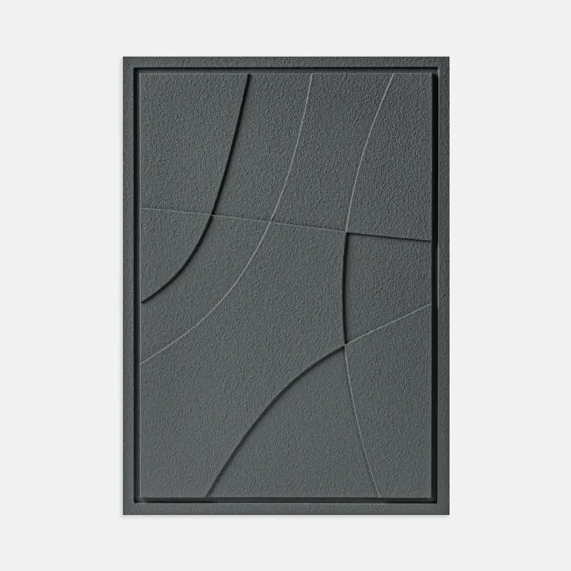 Oferta limitowana Nowoczesny dekor ścienny 3D - 35 x 2 x 50 cm - ABSTRACT II - Smokey Grey - Murso