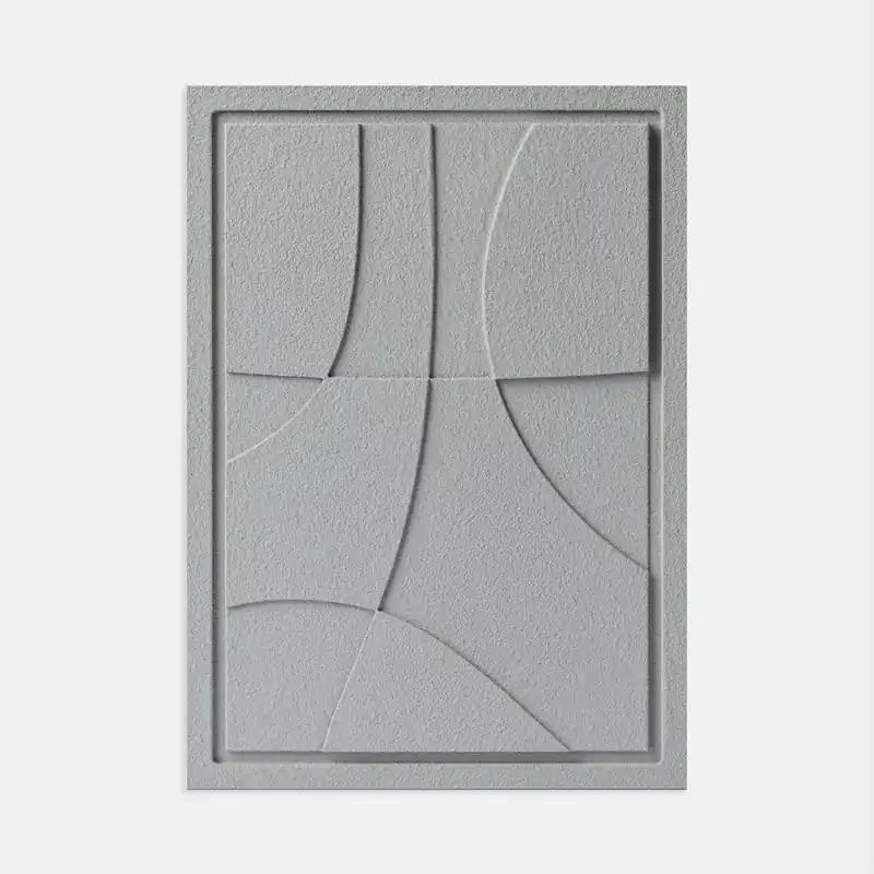 Obraz ścienny 3D - 35 x 2 x 50 cm - ABSTRACT III - Milky Grey - Murso Cena promocyjna