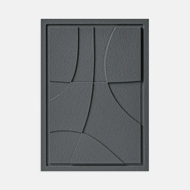 Rabat Nowoczesny relief 3D - 50 x 2 x 70 cm - ABSTRACT III - Smokey Grey - Murso