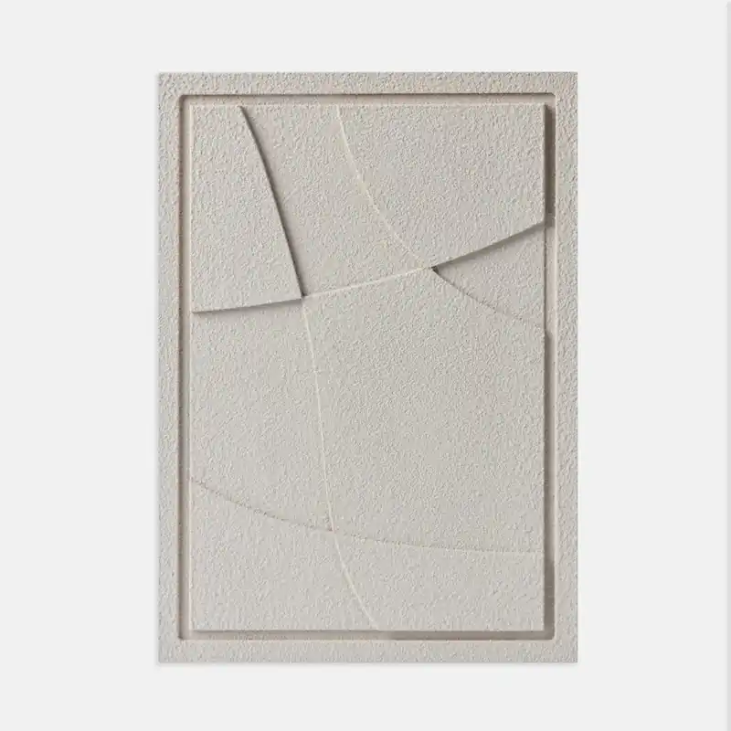 Nowoczesny relief 3D - 50 x 2 x 70 cm - ABSTRACT IV - Natural Cream - Murso Zamów teraz