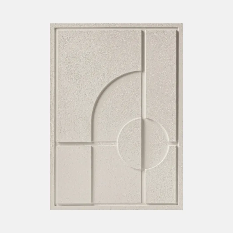 Dekoracja ścienna – obraz tłoczony 3D - 50 x 2 x 70 cm - GEOMETRIC I - Natural Cream - Murso Szybka wysyłka