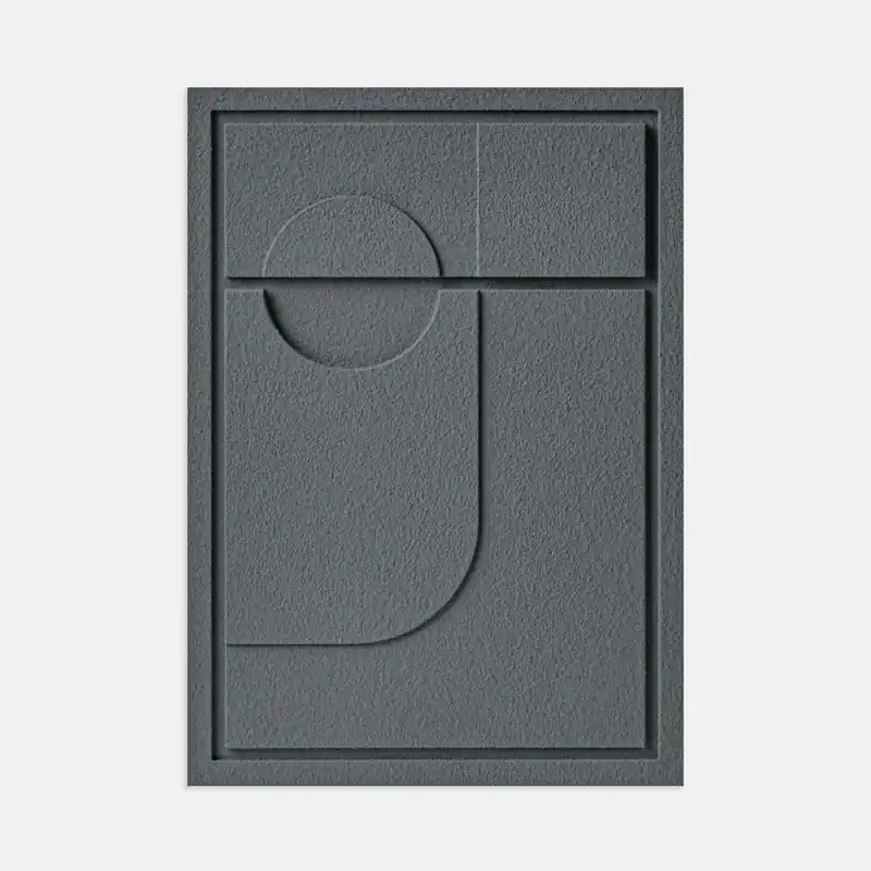 Dekoracja ścienna 3D - 35 x 2 x 50 cm - GEOMETRIC II - Smokey Grey - Murso Bezpieczna płatność