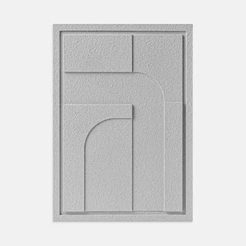 Dekoracja ścienna 3D - 35 x 2 x 50 cm - GEOMETRIC IV - Milky Grey - Murso Darmowy zwrot