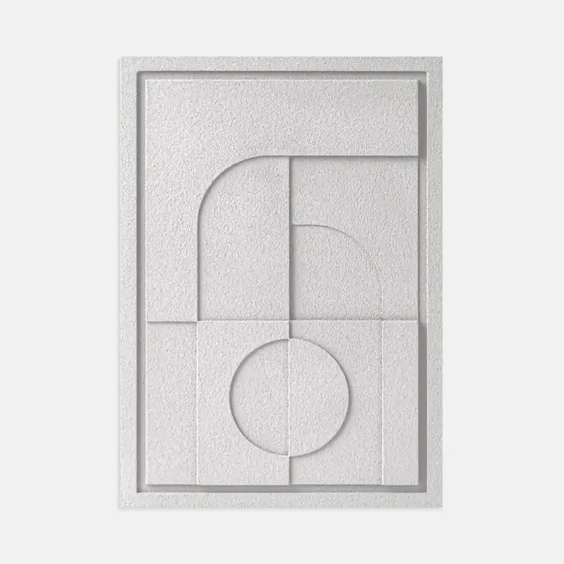 Dekoracja ścienna 3D - 35 x 2 x 50 cm - GEOMETRIC V - Bianco - Murso Ekspresowa dostawa