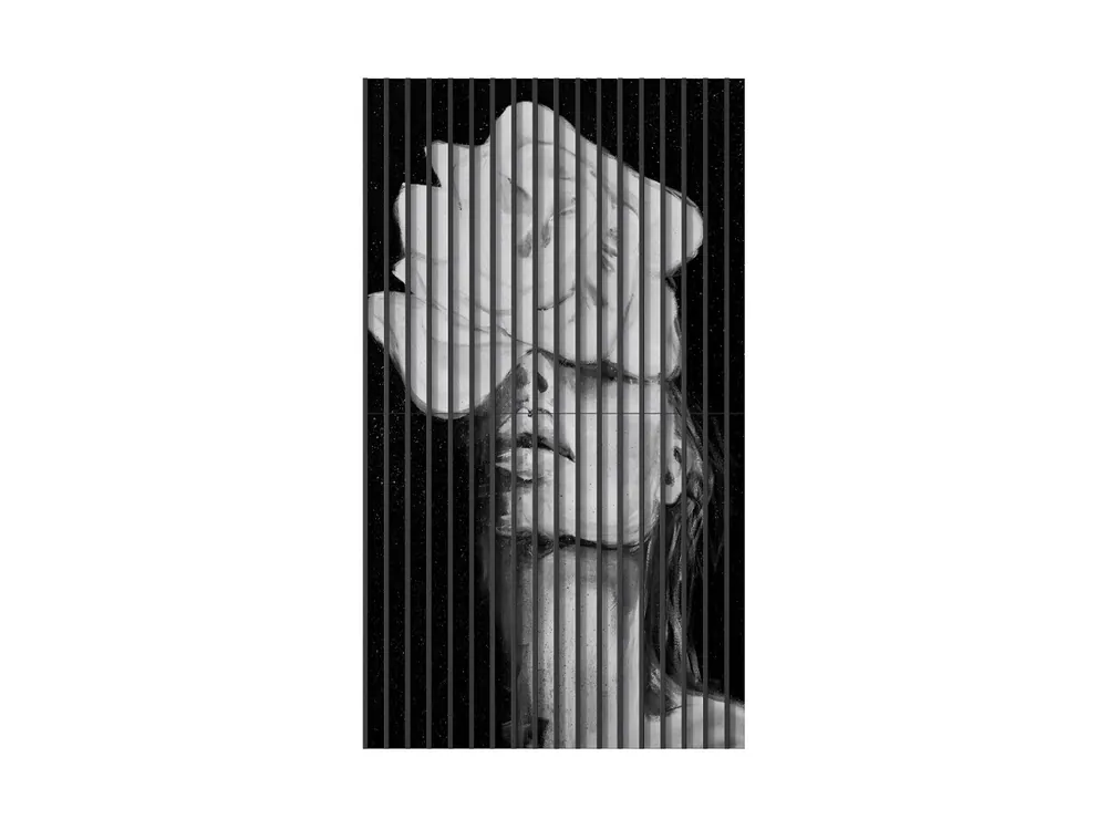 Ograniczona ilość Lamel z grafiką betonowy Kokarda by Daria Bartos