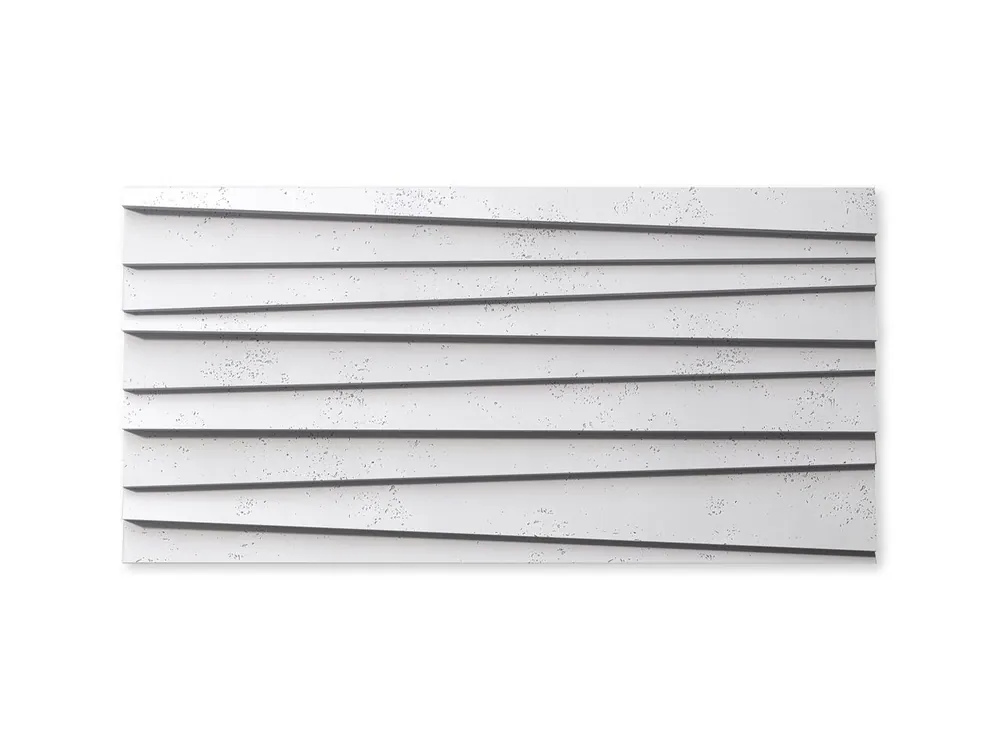 Beton na elewację - Panel 3D Żaluzja Biały PB04-B0 Nie przegap