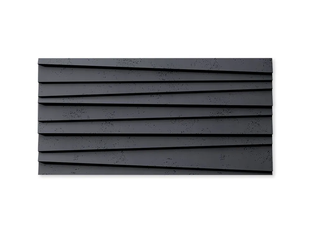 Beton architektoniczny Panel elewacyjny 3D Żaluzja Antracytowy PB04-B8 Ograniczona ilość