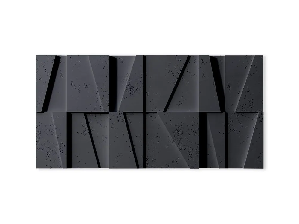 Darmowy zwrot Beton architektoniczny Panel elewacyjny 3D Mozaika Antracytowy PB09-B8
