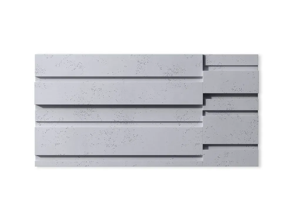 Panel 3D betonowy na elewację Kod Jasny Szary PB13-S50 Okazja