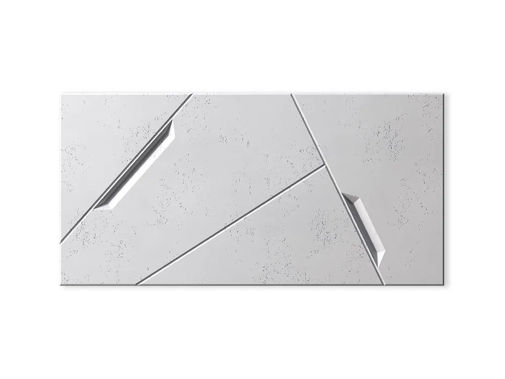 Tylko dziś Beton na elewację - Panel 3D Space Biały PB18-B0
