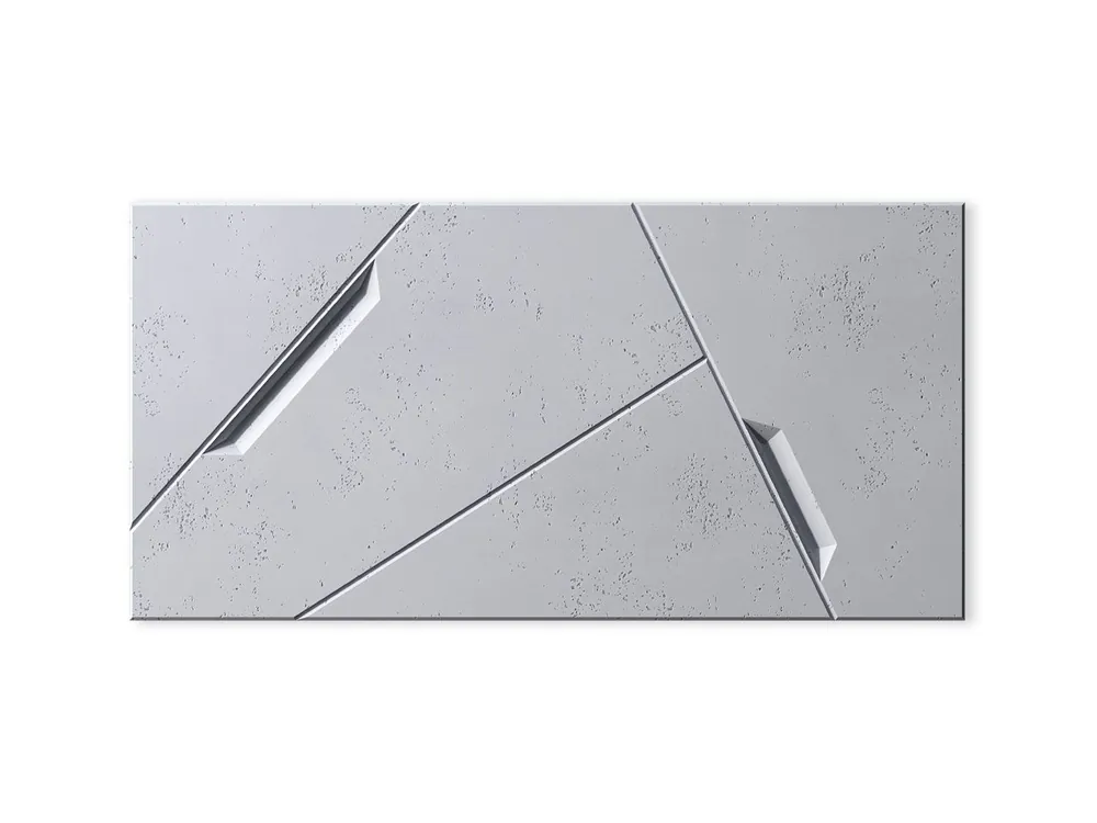 Nowy Panel elewacyjny 3D z betonu architektonicznego Space Jasny Szary PB18-S50