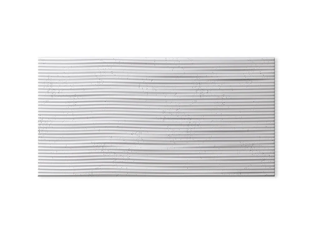 Ostatnia szansa Panel elewacyjny 3D - Beton architektoniczny Fala 2 Biały PB23-B0