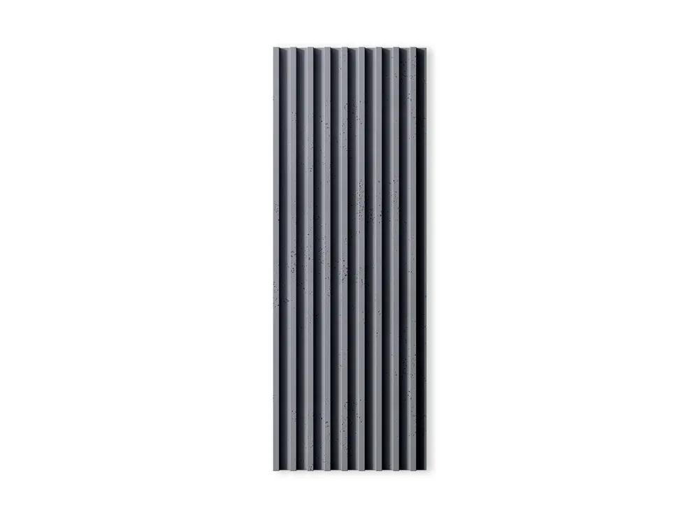 Nowość Beton architektoniczny 3D Lamel na elewację Popielaty Szary PB39-S96