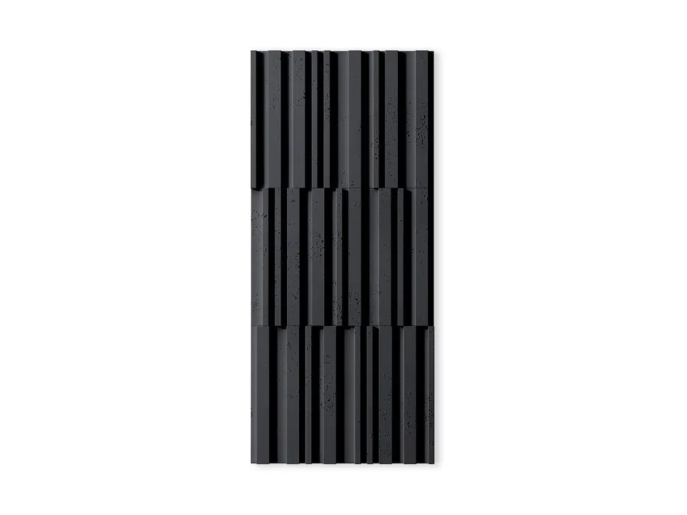 Super okazja Beton architektoniczny na elewację Lamel 3D Antracytowy PB42-B8