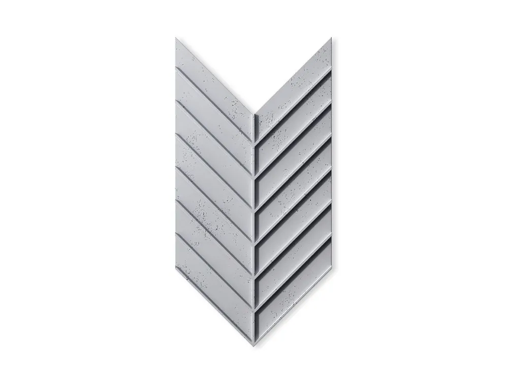 Panel elewacyjny 3D z betonu architektonicznego Jodełka Jasny Szary PB45-S50 Zamów dziś