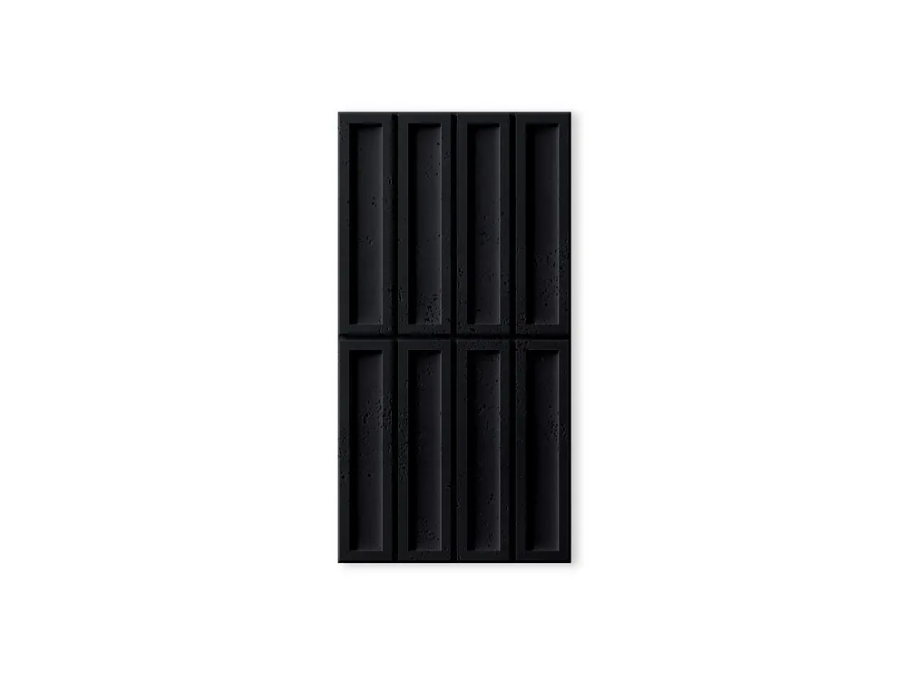 Hit sprzedaży Panel elewacyjny 3D - Beton architektoniczny Cegiełka Czarny PB51-B15
