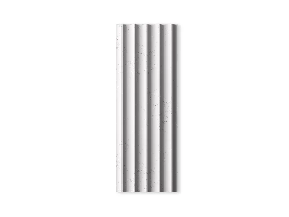 Taniej Betonowy architektoniczny Lamel elewacyjny 3D Biały PB59-B0