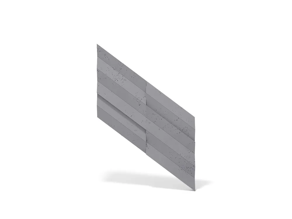 Beton architektoniczny 3D elewacyjny Popielaty Szary PB70-S96 Popularny