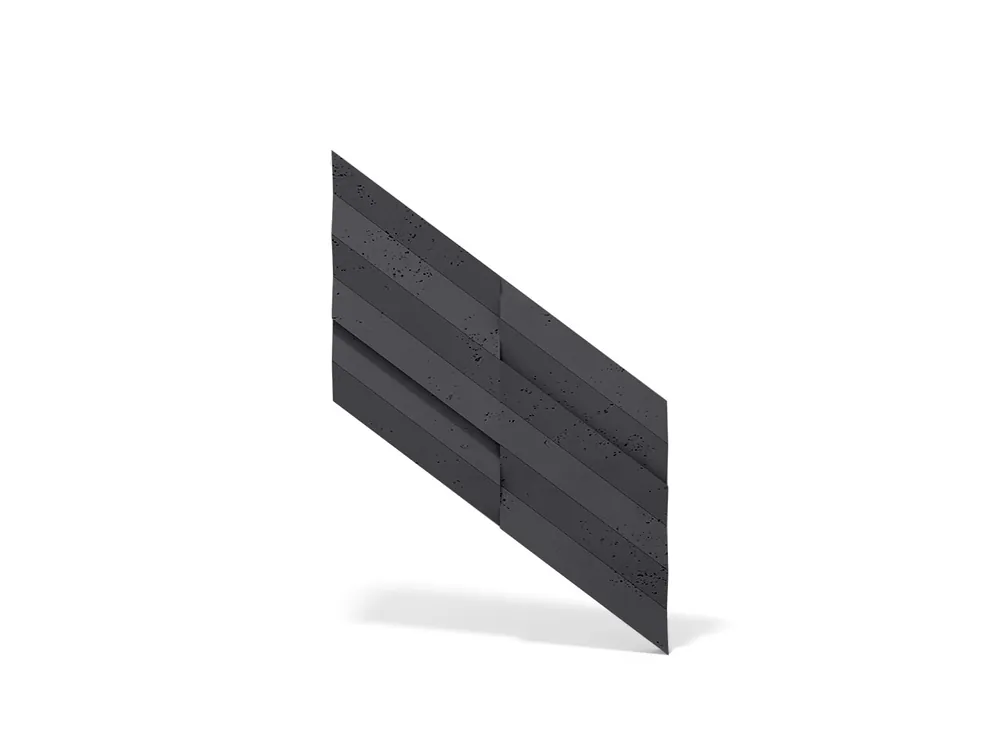 Super okazja Beton na elewację - Panel 3D Antracytowy PB70-B8
