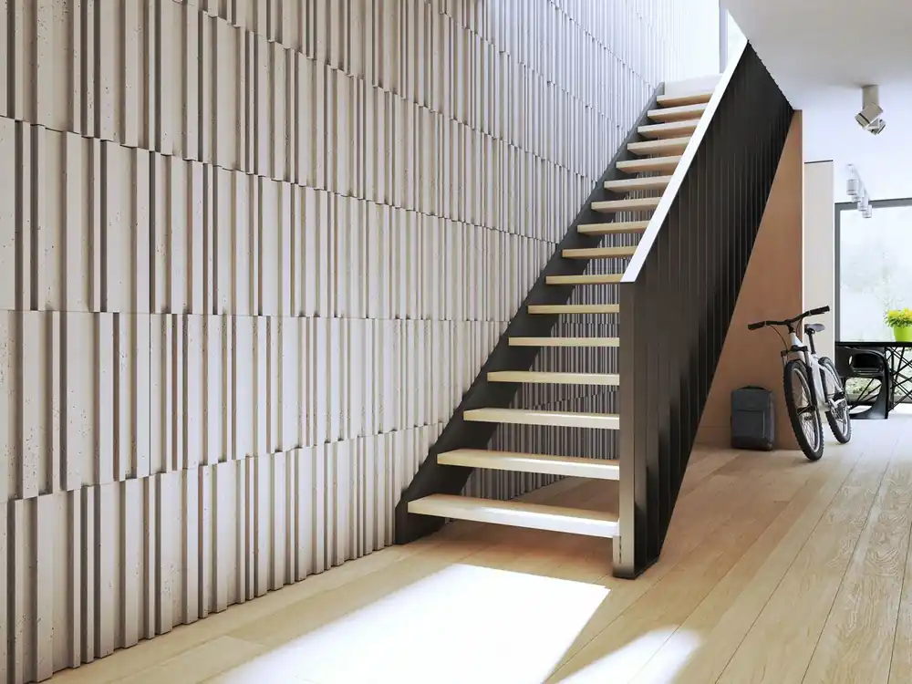 Do wyczerpania zapasów Beton architektoniczny - schody: Surowość materiału w eleganckiej aranżacji