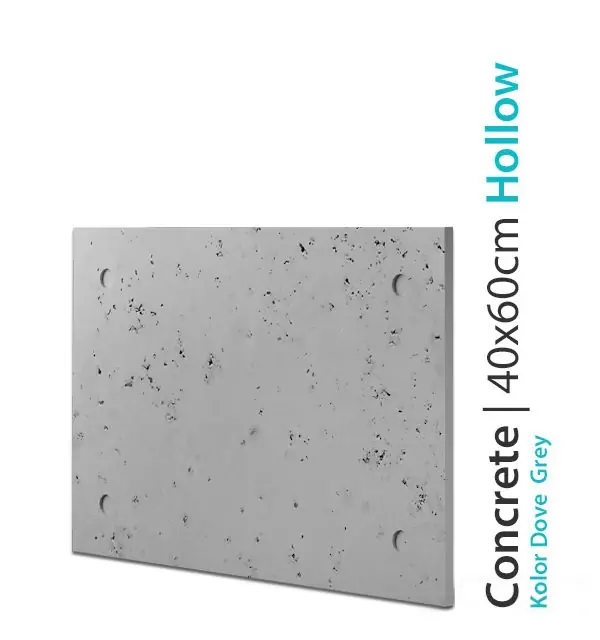 Obniżka ceny Płyta betonowa ozdobna Concrete Hollow Dove Grey 40x60