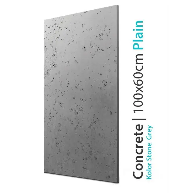 Płyta betonowa na ścianę Concrete Plain Stone Grey 60x100 Tylko dziś