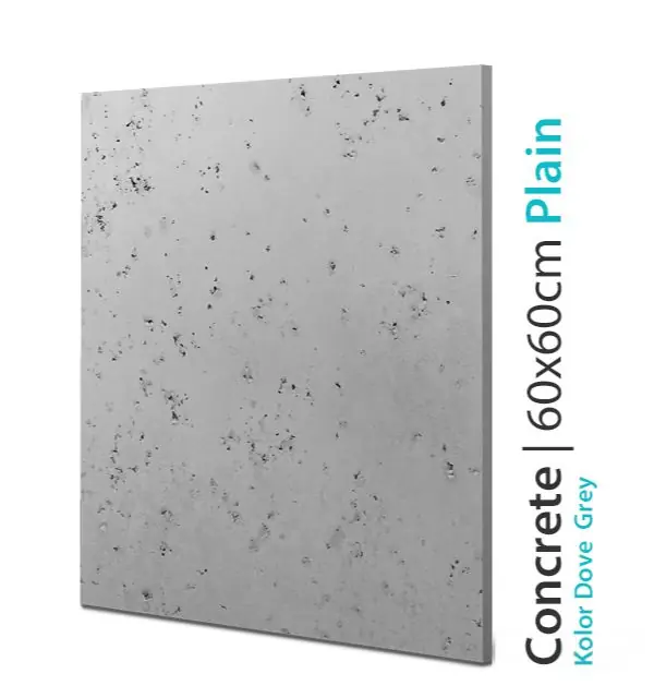 Płyta betonowa na ścianę Concrete Plain Dove Grey 60x60 Do wyczerpania zapasów