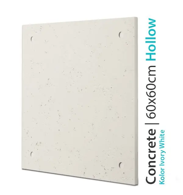Płyta betonowa na ścianę Concrete Hollow Ivory White 60x60 Ograniczona ilość