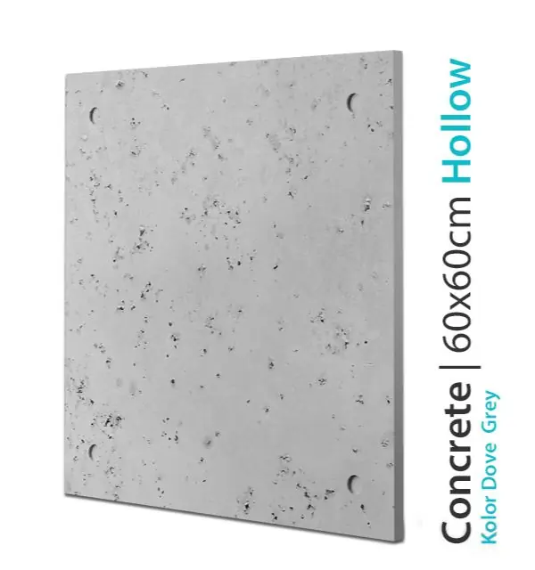 Obniżka ceny Płyta betonowa dekoracyjna Concrete Hollow Dove Grey 60x60